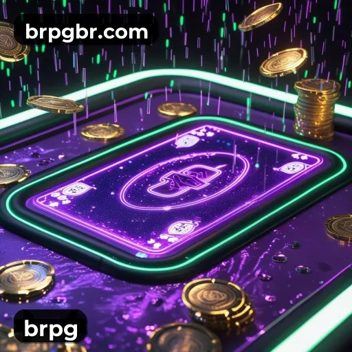 App brpg para iOS e Android — interface mobile, login biométrico e PIX integrado